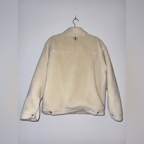 Anine Bing shearling oversized jacket ivory small teddy shacket - Picture 12 of 15